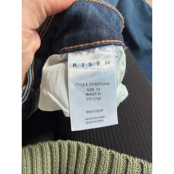 Risen flare jeans woman’s size 13 - Picture 7 of 7